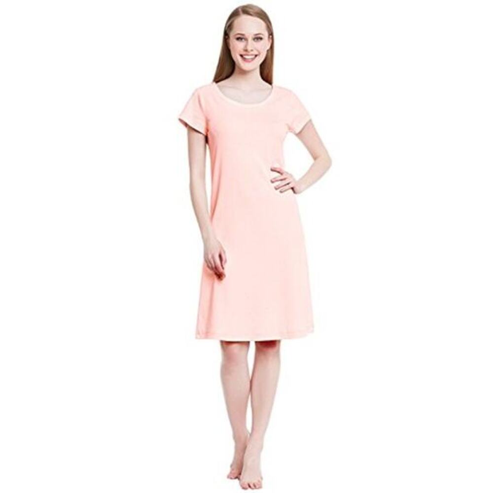 Alexander Del Rossa Sleep‎ Gown Pink Large 100% Turkish Cotton Butter Soft